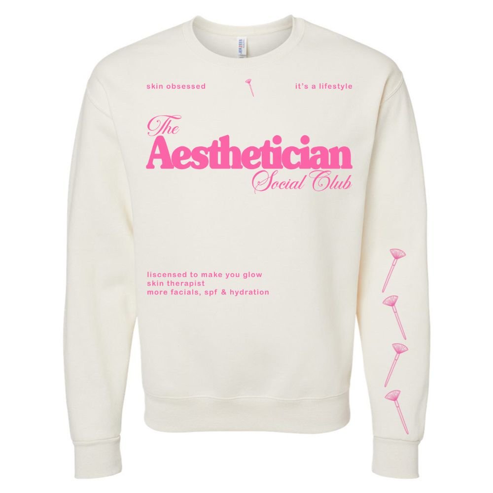 'Aesthetician Social Club' Crewneck Sweatshirt