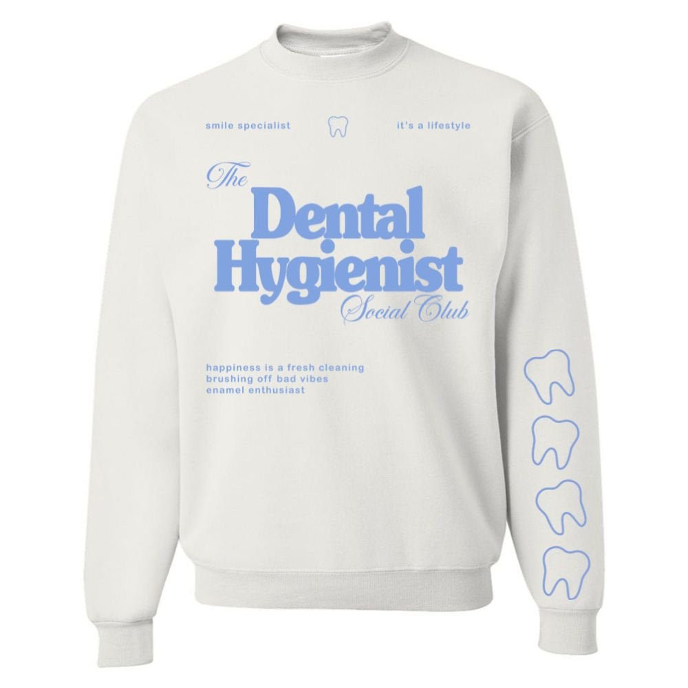 ‘Dental Hygienist Social Club' Crewneck Sweatshirt