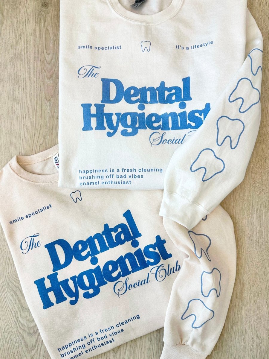 ‘Dental Hygienist Social Club' Crewneck Sweatshirt