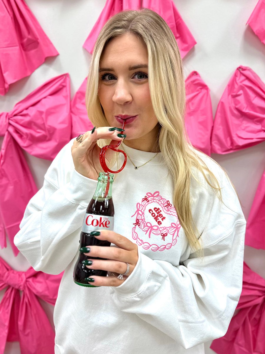 'Diet Coke Heart Cake' Front & Back Crewneck Sweatshirt
