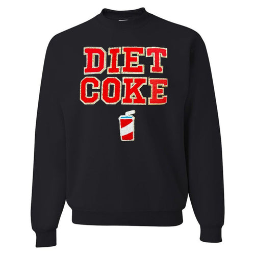 'Diet Coke' Letter Patch Crewneck Sweatshirt