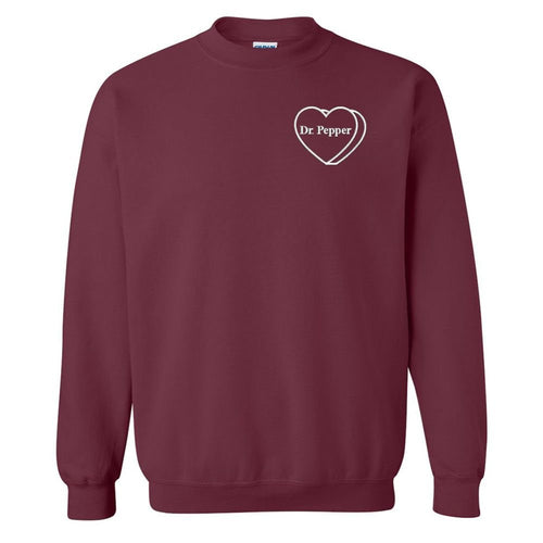 'Dr. Pepper Candy Heart' Crewneck Sweatshirt