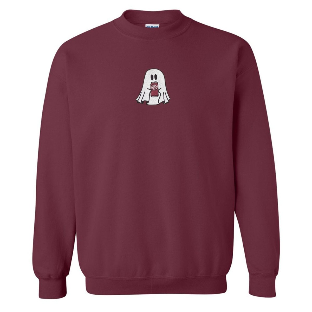 'Dr. Pepper Ghost' Embroidered Crewneck Sweatshirt