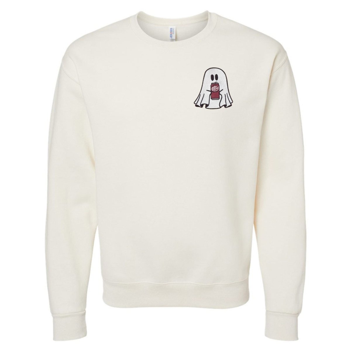'Dr. Pepper Ghost' Embroidered Crewneck Sweatshirt