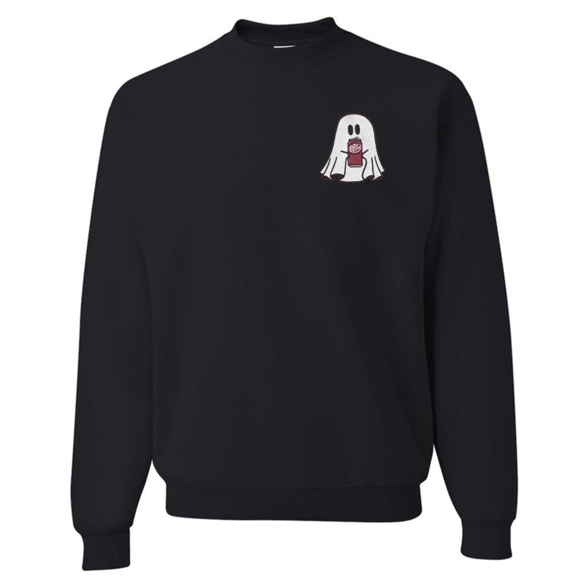 'Dr. Pepper Ghost' Embroidered Crewneck Sweatshirt