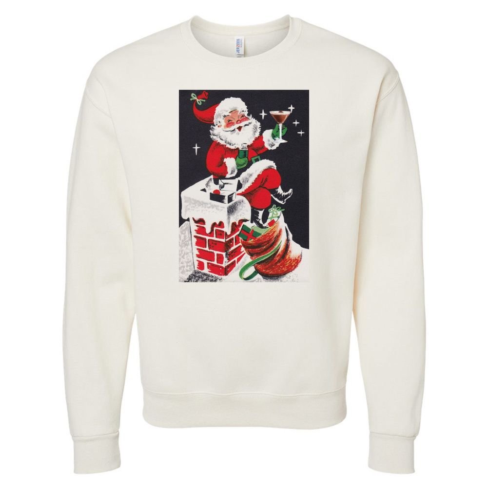 'Espresso Martini Santa' Crewneck Sweatshirt