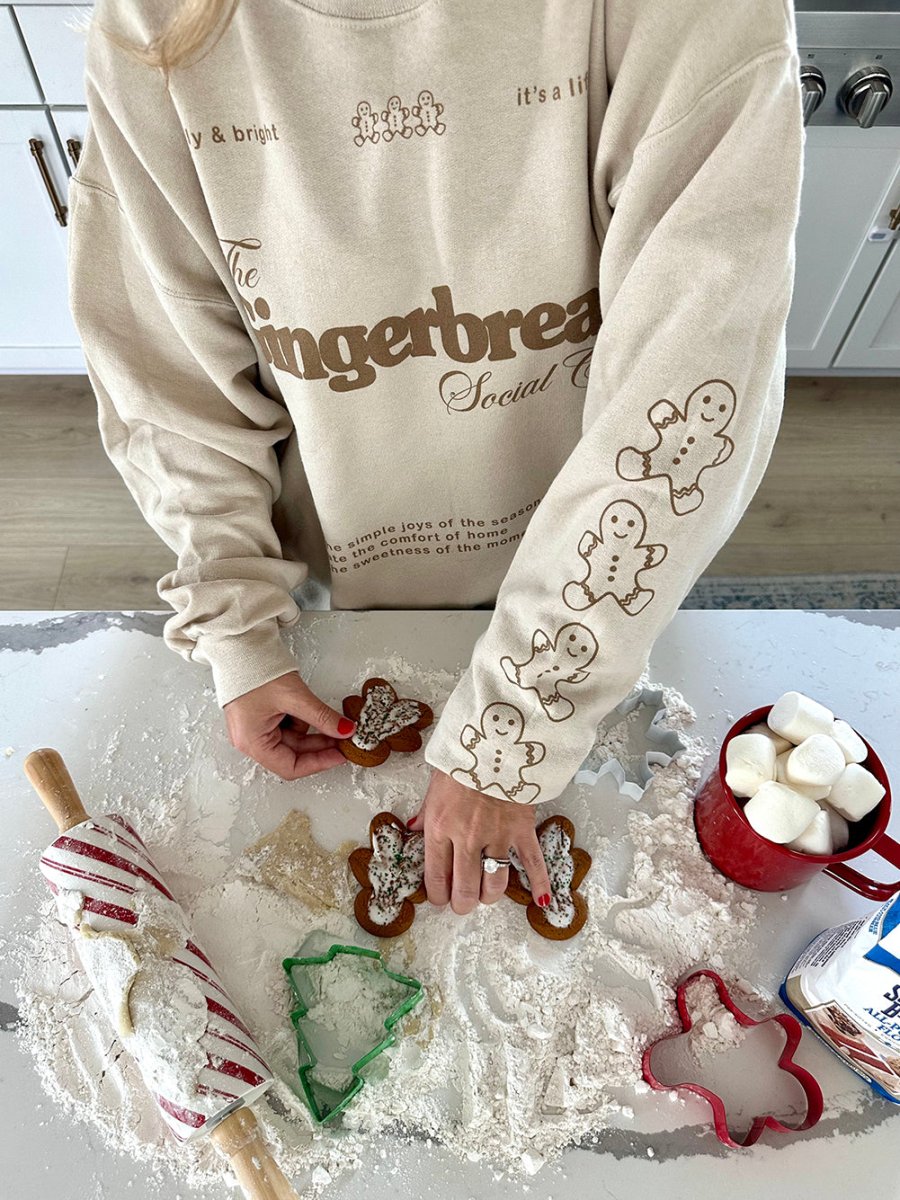 'Gingerbread Social Club' Crewneck Sweatshirt