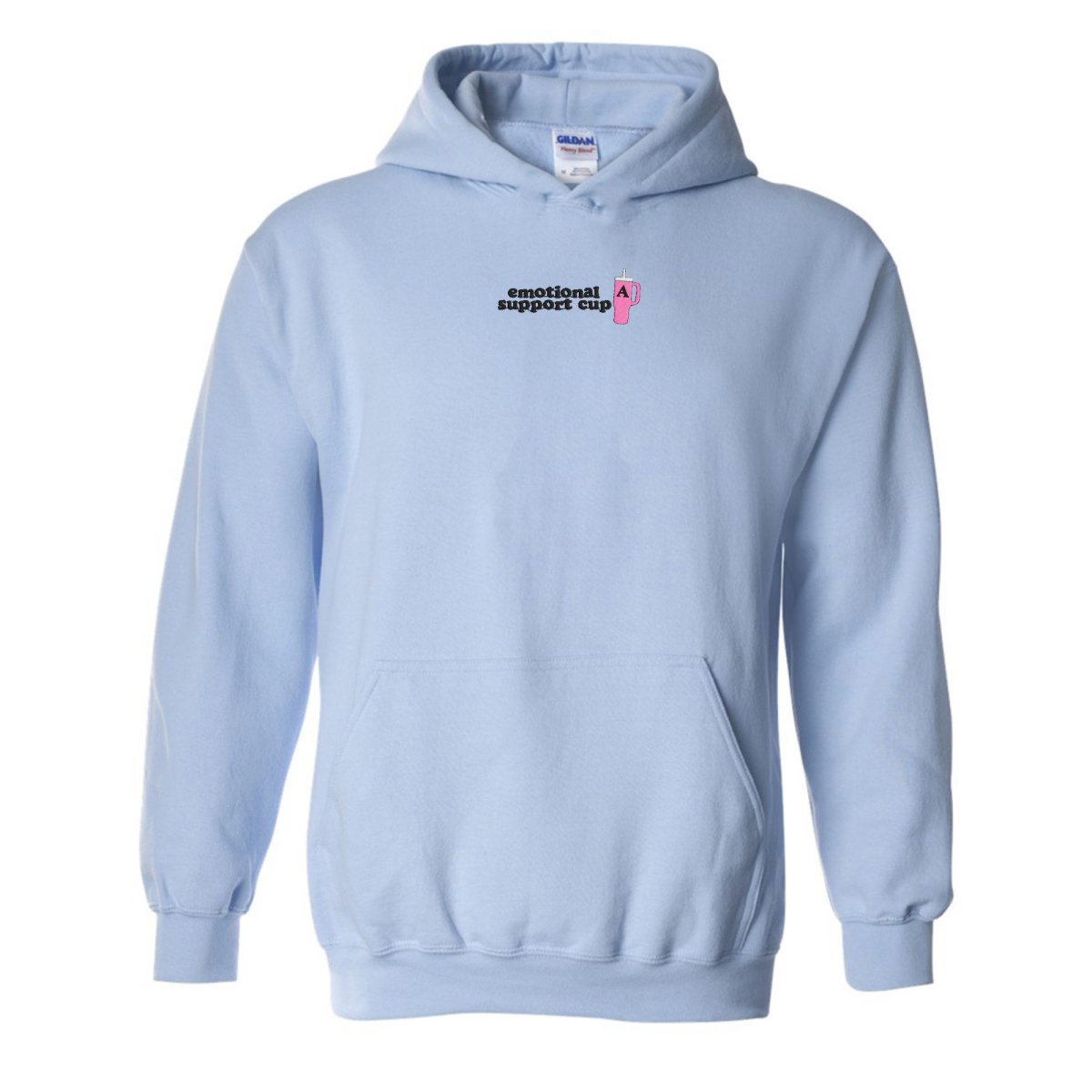 Initial 'Emotional Support Cup' Hoodie