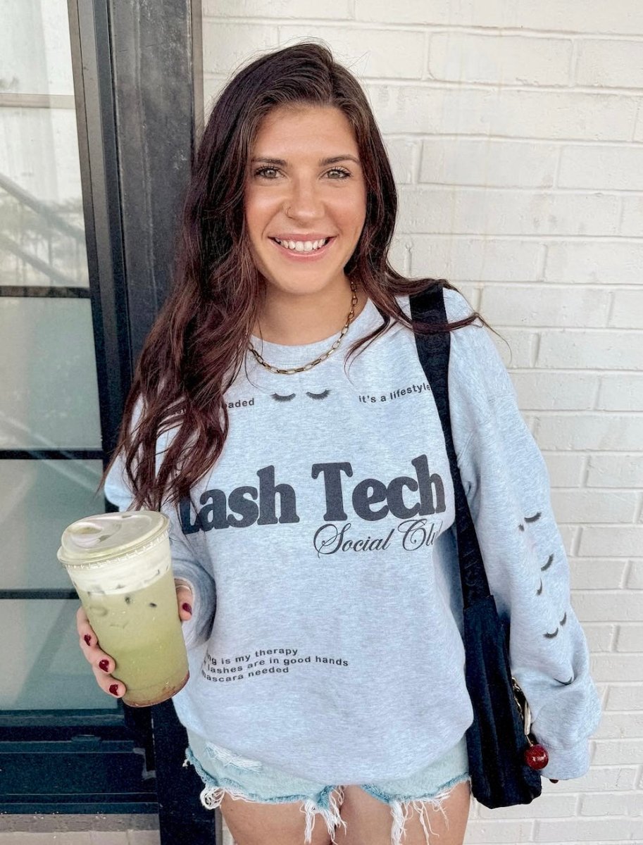 ‘Lash Tech Social Club' Crewneck Sweatshirt