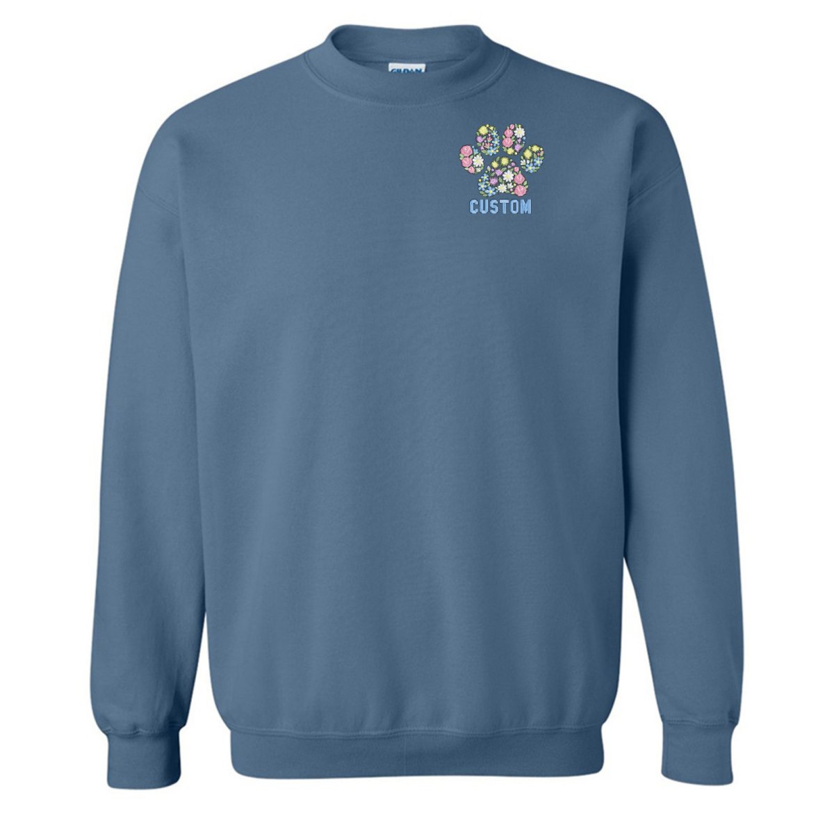 Make It Yours™ 'Floral Paw Print' Crewneck Sweatshirt