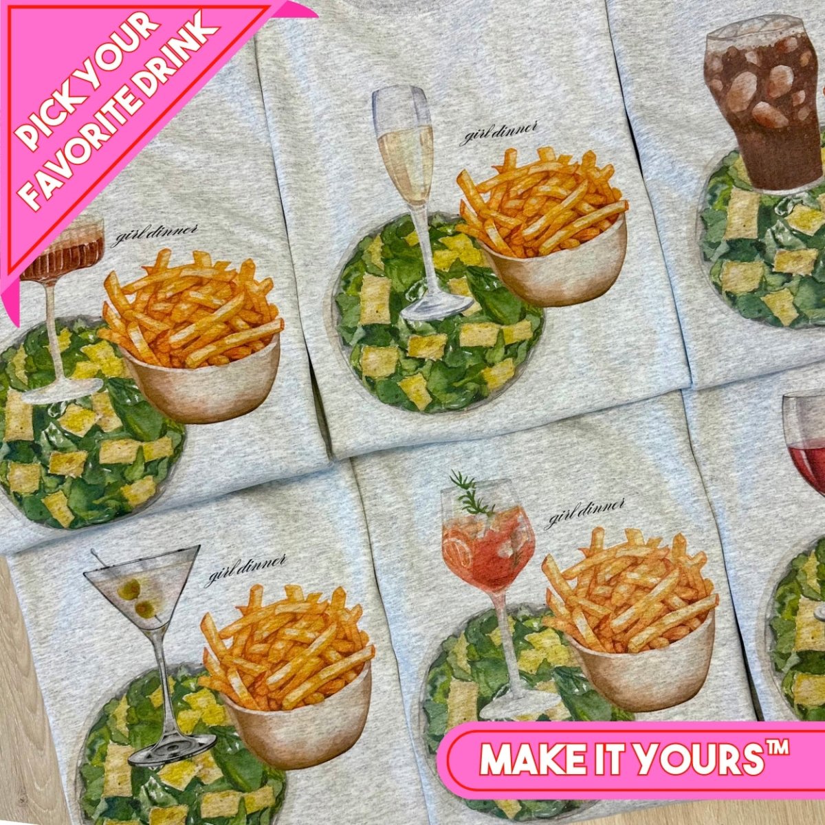 Make It Yours™ ‘Girl Dinner’ Crewneck Sweatshirt