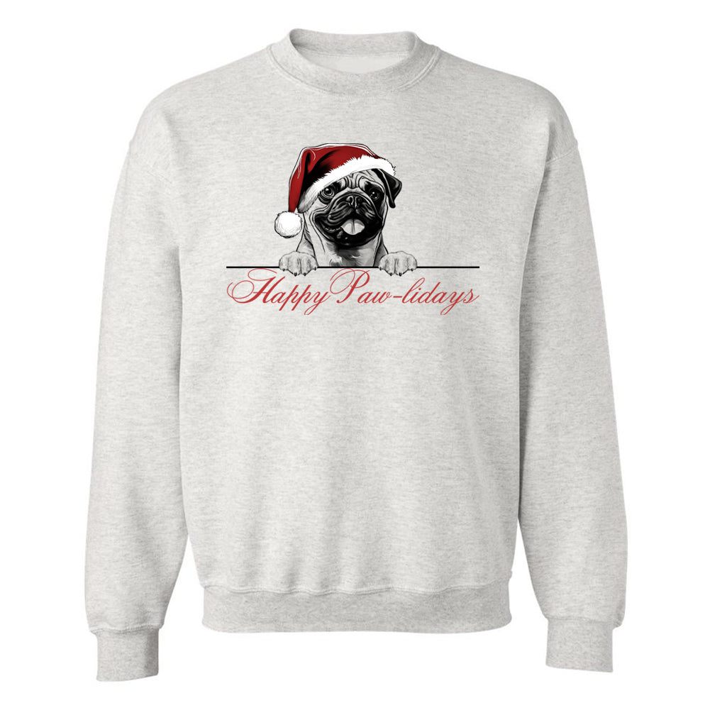 Make It Yours™ 'Happy Paw-lidays' Crewneck Sweatshirt
