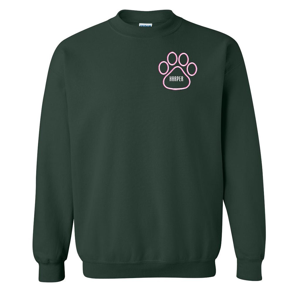 Make It Yours™ Paw Print Crewneck Sweatshirt
