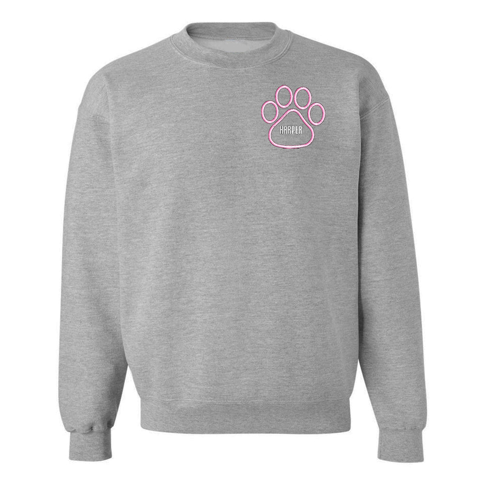 Make It Yours™ Paw Print Crewneck Sweatshirt