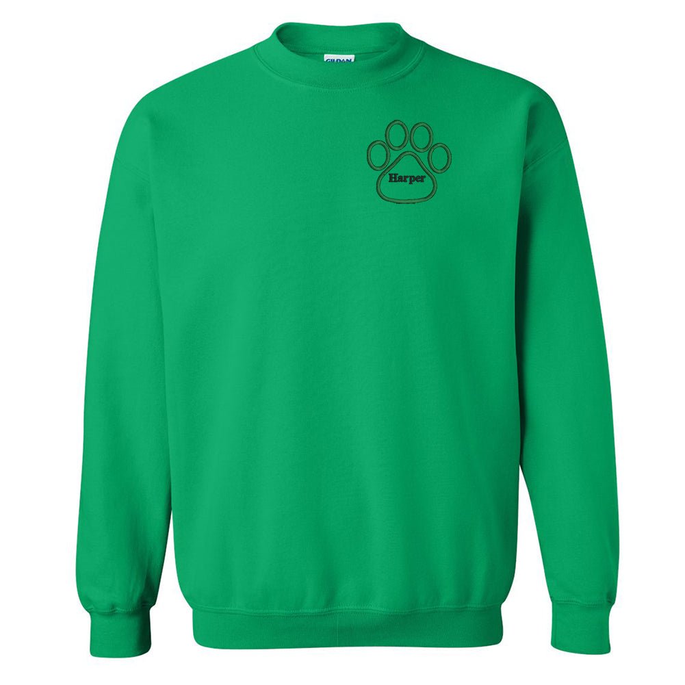 Make It Yours™ Paw Print Crewneck Sweatshirt