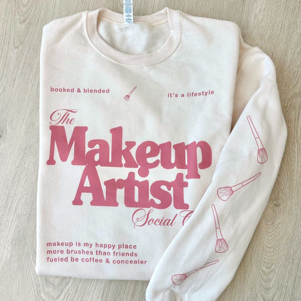 ‘Makeup Artist Social Club' Crewneck Sweatshirt