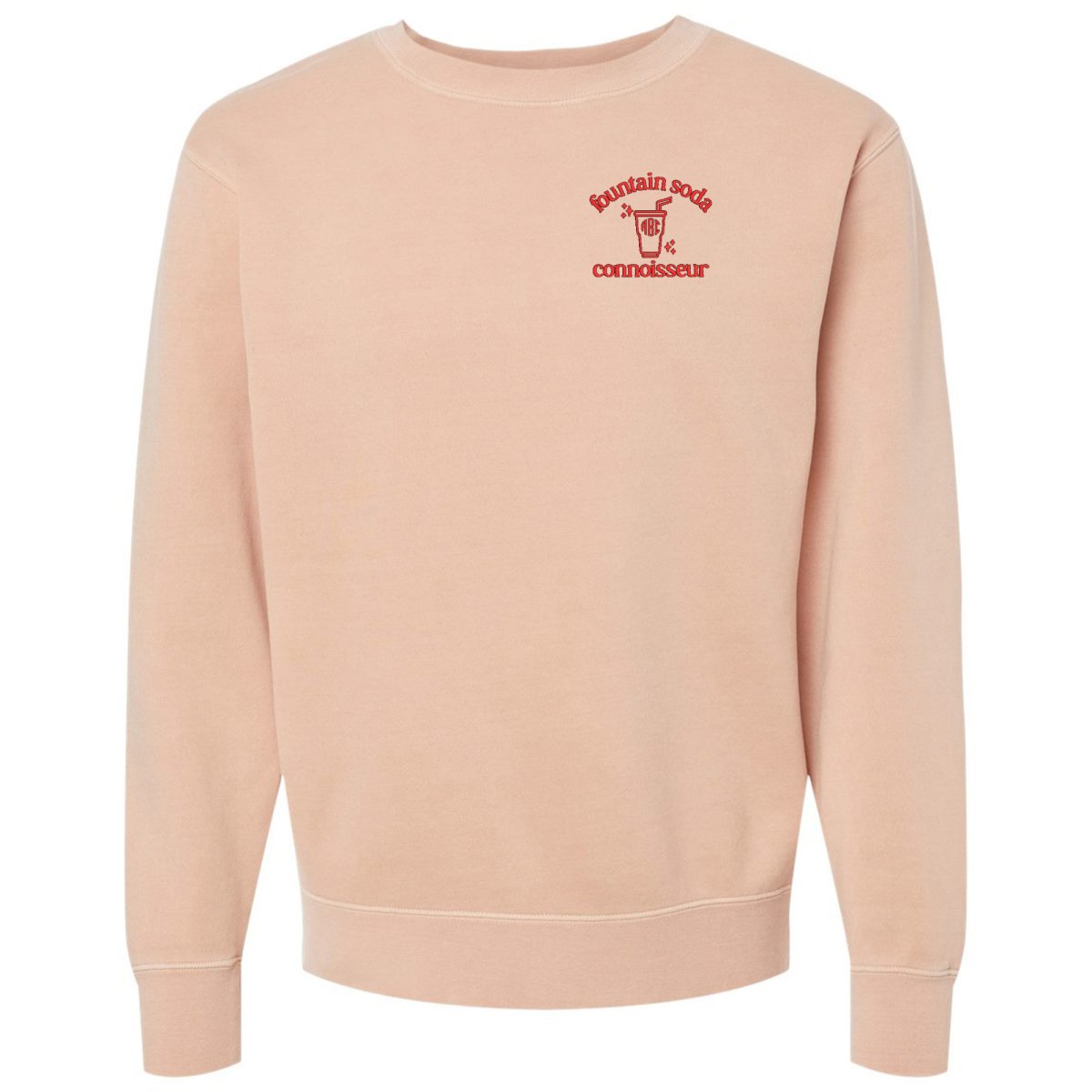 Monogrammed 'Fountain Soda Connoisseur' Cozy Crew