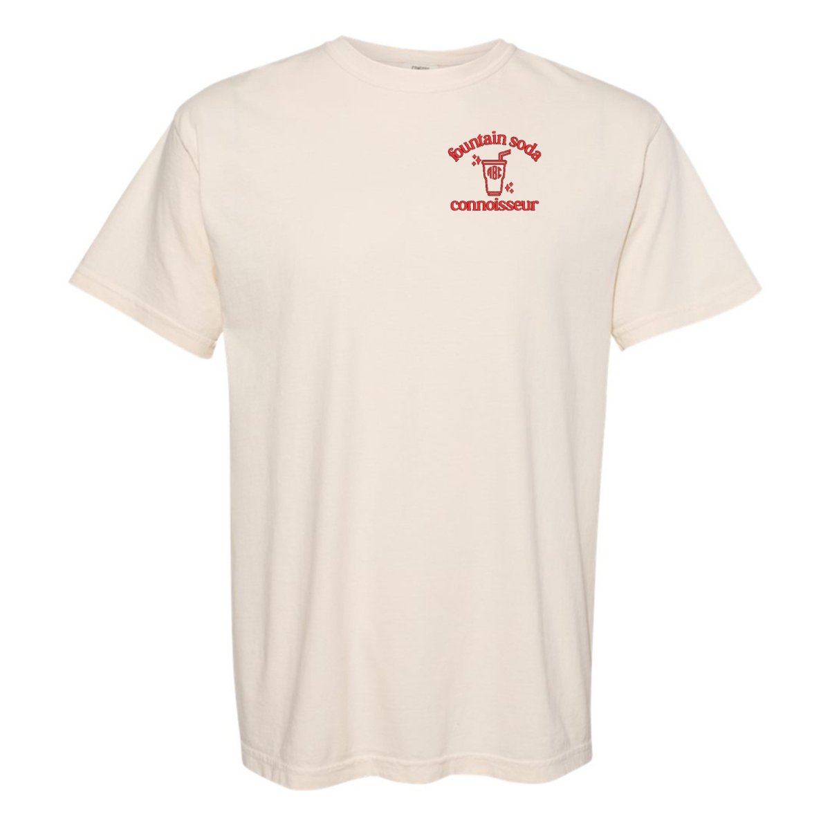 Monogrammed 'Fountain Soda Connoisseur' T-Shirt