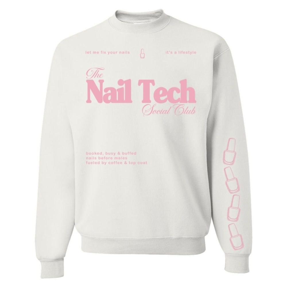 ‘Nail Tech Social Club' Crewneck Sweatshirt