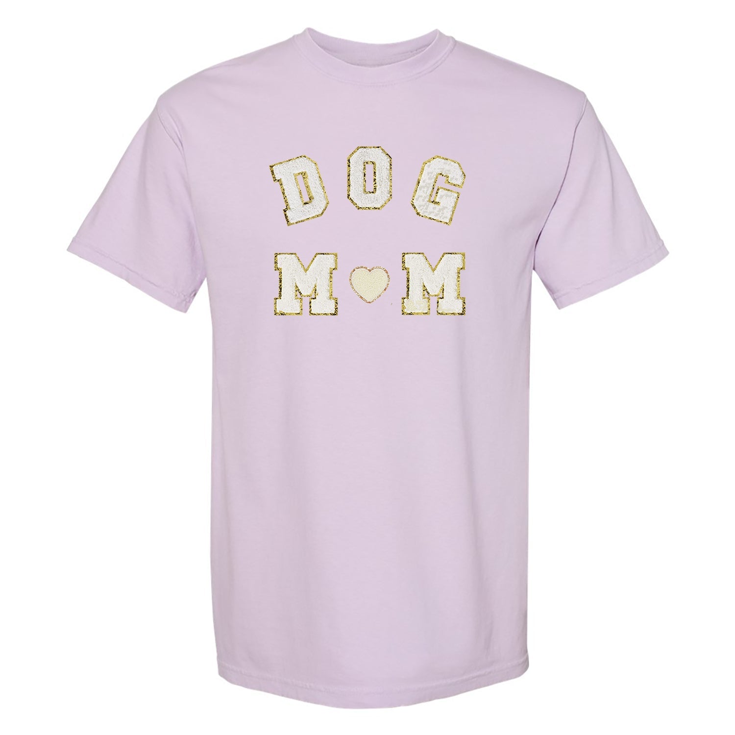Dog Mom Letter Patch Comfort Colors T-Shirt
