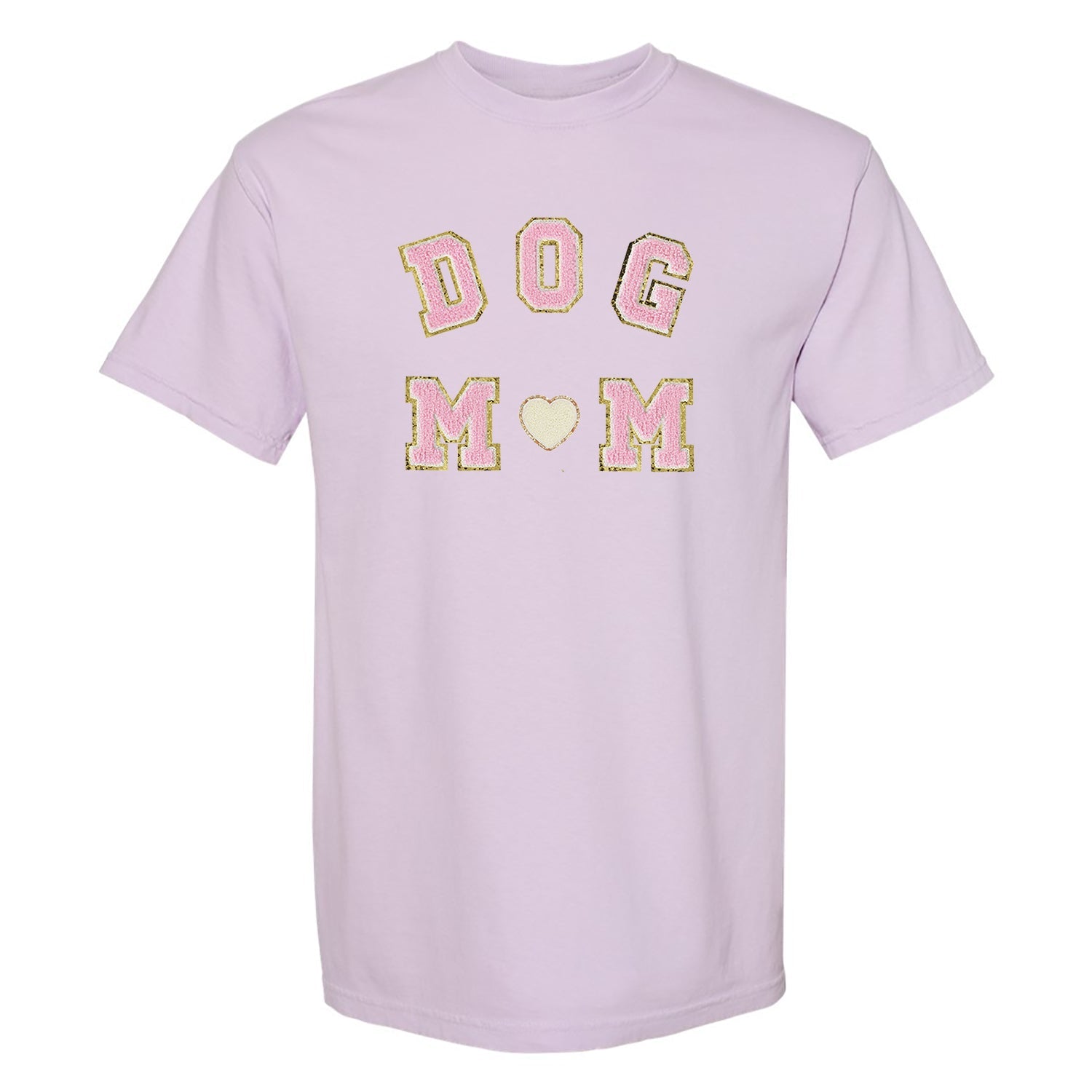 Dog Mom Letter Patch Comfort Colors T-Shirt