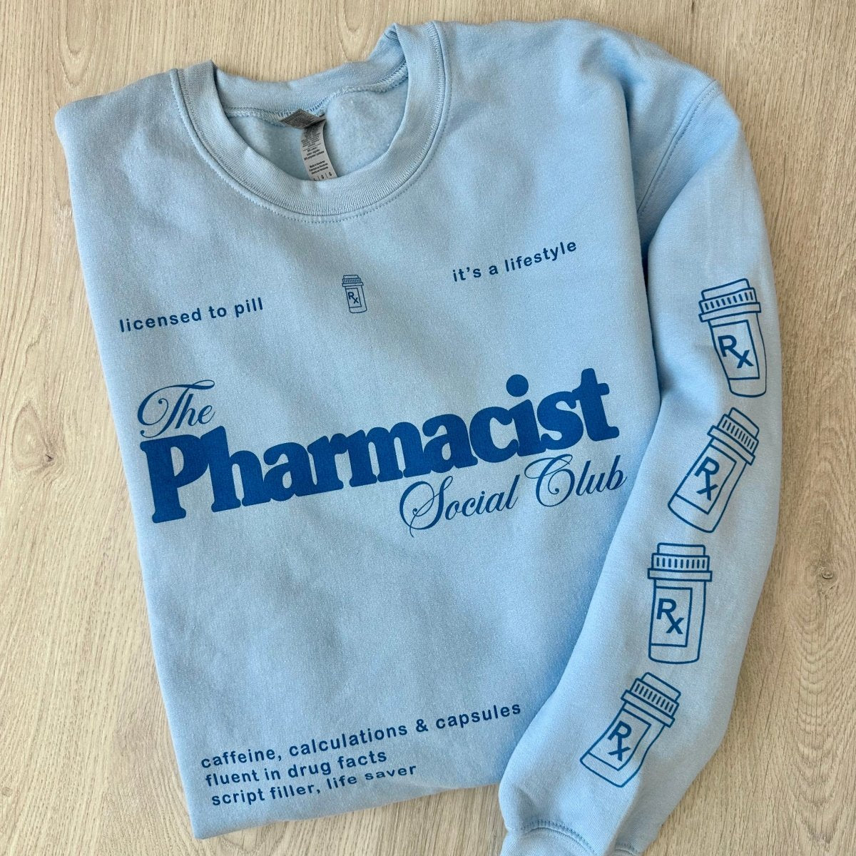 ‘Pharmacist Social Club' Crewneck Sweatshirt