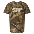 PUFF 'Coffee & Jesus' Realtree Camo/Leopard T-Shirt