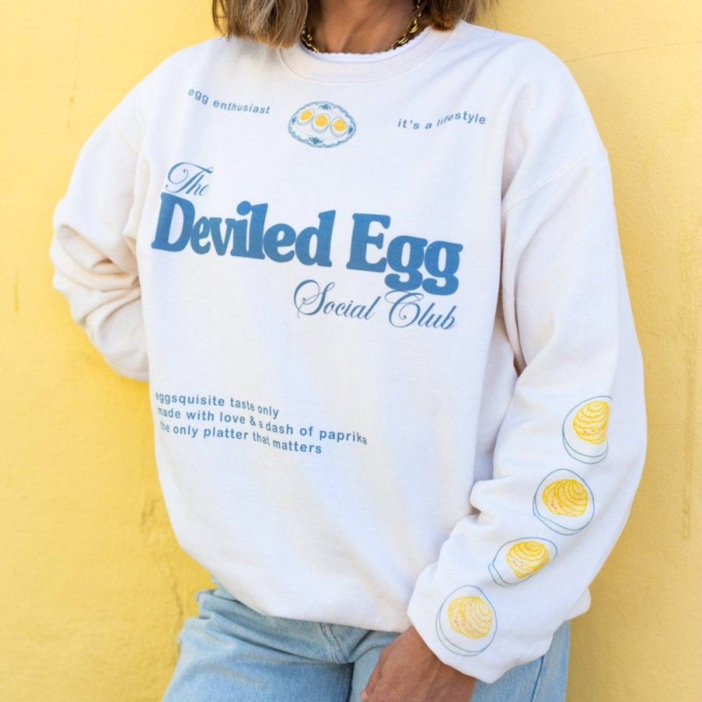 'The Deviled Egg Social Club' Crewneck