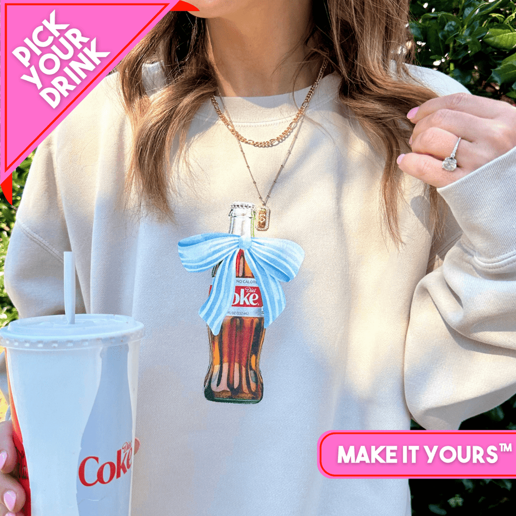 'Vintage Beverage With Bow' Cozy Crew
