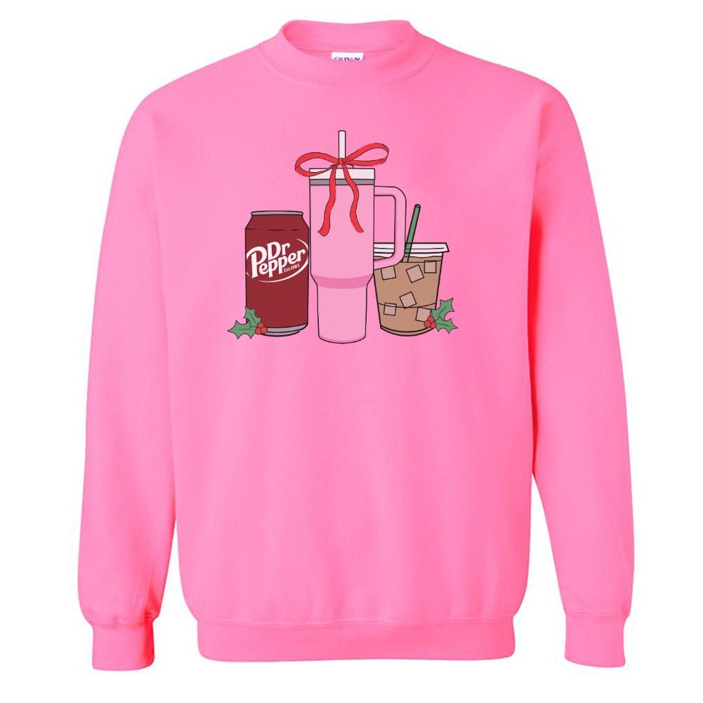 'We're Girls' Holiday Drinks Crewneck Sweatshirt