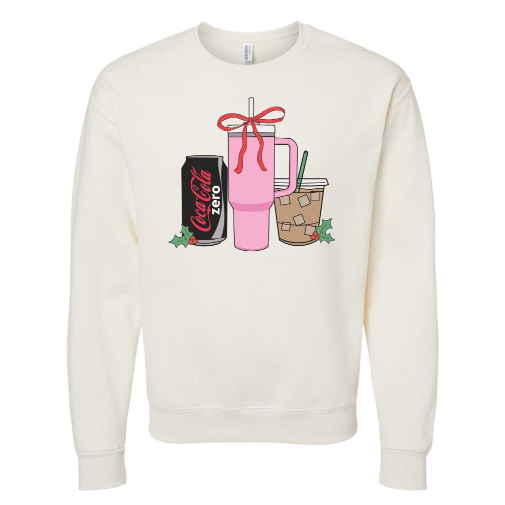 'We're Girls' Holiday Drinks Crewneck Sweatshirt